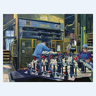 Kernmacherei | Aceco, Milwaukee USA | 2003 | 90 x 120 cm | Öl/Leinwand