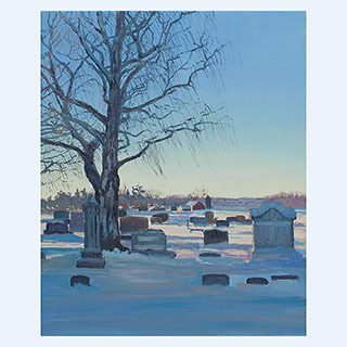 Friedhof in der Nähe von Cederburg | Wi, USA | 2012 | 55cm x 45cm | Öl/Leinwand