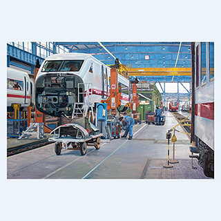 Instandhaltung | DB Werk Nürnberg, Deutschland | 2016 | 80 x 120 cm | Öl/Leinwand