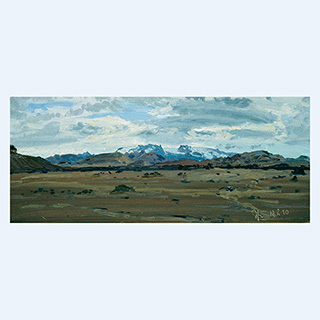 Kverkfjallarani | Island | 10.08.1990 | 20 x 40 cm | Öl/Malkarton