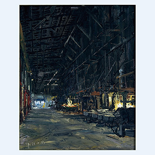 Cast Iron Division, on-site painting, Kohler | Kohler, USA | 24 x 16 inch | 