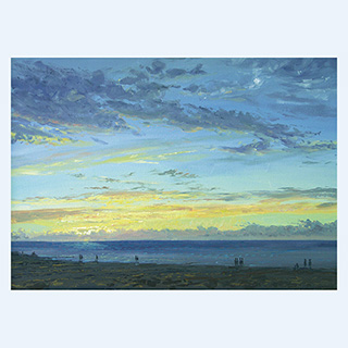 Evening Stroll on the North Sea | Germany | 2004 | 20 x 28 inch | oil/canvas