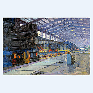 Roughing Mill | Charter Steel, Cleveland, OHIO, USA | 10/26/2006 | 16 x 24 inch | oil on cardboard