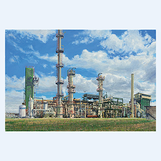 Synthesis Gas Plant | BASF-Schwarzheide, | 2010 | 33 x 49 inch | oil/canvas