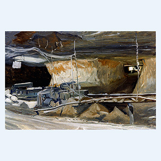 Tipping Site | 05/07/1981 | 16 x 24 inch | oil on cardboard
