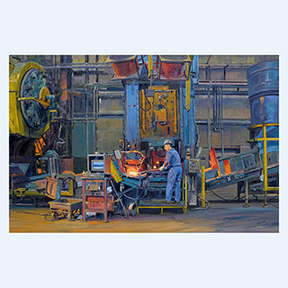 Walker Forge | Walker Forge, Clintonville WI USA | 2012 | 31 x 47 inch | oil/canvas