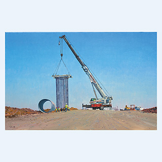 Windmill Foundation | Michels, Brownsville, WI USA | 2013 | 65cm x 100cm | Öl/Leinwand