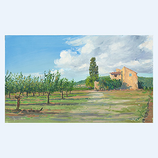 Near Les Redons | Provence, France | 10/05/2013 | 12 x 20 inch | oil on cardboard