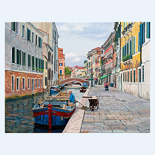 Fondamenta Misericordia | Venice | 2015 | 28 x 37 inch | oil/canvas
