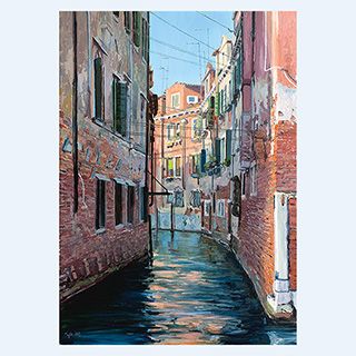 Fondamenta Riello | Venice | 2015 | 28 x 20 inch | oil/canvas