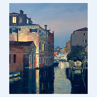 Fondamenta de l'Abazia | Venice | 2015 | 28 x 26 inch | oil/canvas