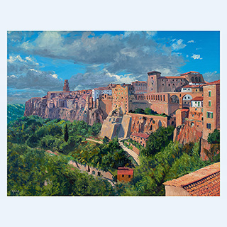 Pitigliano | Tuscany, Italy | 2018 | 28 x 35 inch | oil/canvas