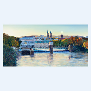 Harbour Bridge | Kassel, Germany | 2018 | 20 x 39 inch | oil/canvas