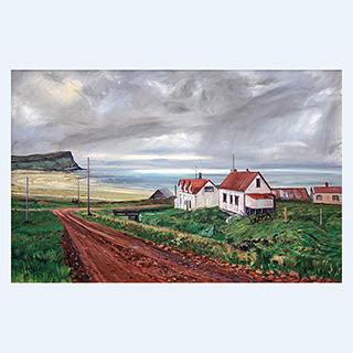 The End of Europe | Iceland | 1993 | 33 x 51 inch | oil/canvas