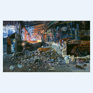 Freedom | Mansfeld, Former Eastern Germany | 1988 | 47 x 79 inch | oil/canvas