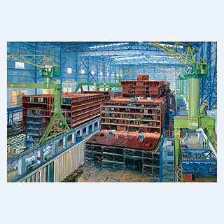 Westerdam | Meyer-Werft, Papenburg | 1989 | 200 x 300 cm | Öl/Leinwand