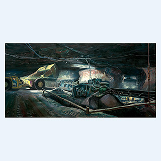 Dumping Station | 1981 | 47 x 94 inch | oil/canvas