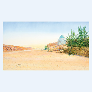 Tamaghzs | Tunisia | 1995 | 31 x 55 inch | oil/canvas
