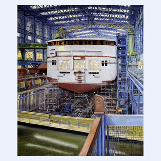 Super Star Leo | Meyer-Shipyard, Papenburg | 1998 | 71 x 59 inch | oil/canvas