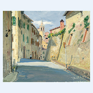 Montisi | Tuscany, Italy | 05/28/1999 | 10 x 12 inch | oil on cardboard