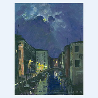Ponte S. Caterina | Venedig | 19.03.2000 | 40 x 30 cm | Öl/Malkarton