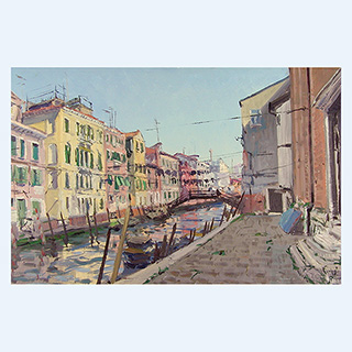 Rio di S. Giuseppe | Venedig | 22.03.2000 | 40 x 60 cm | Öl/Malkarton